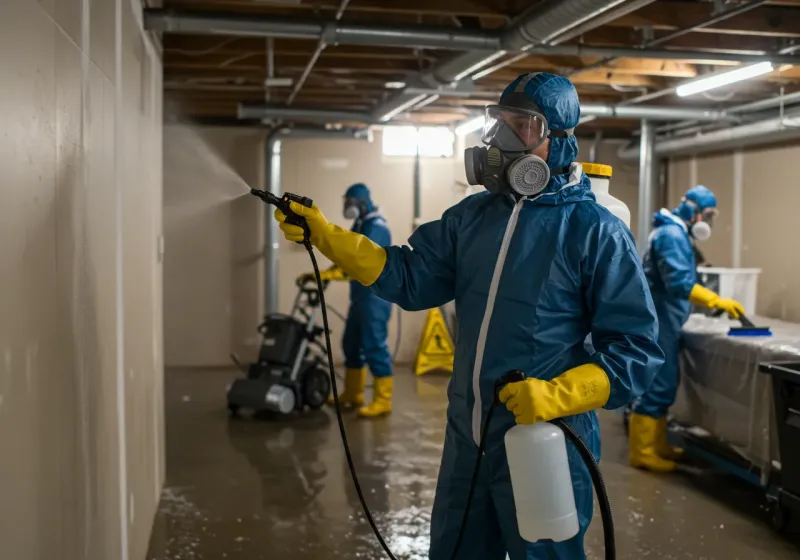 Basement Sanitization and Antimicrobial Treatment process in Lovingston, VA
